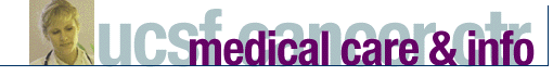 UCSF cancer center, medical care and info