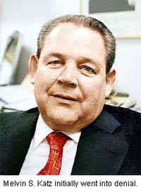 photo of marvin katz with photo saying he initially went into denial