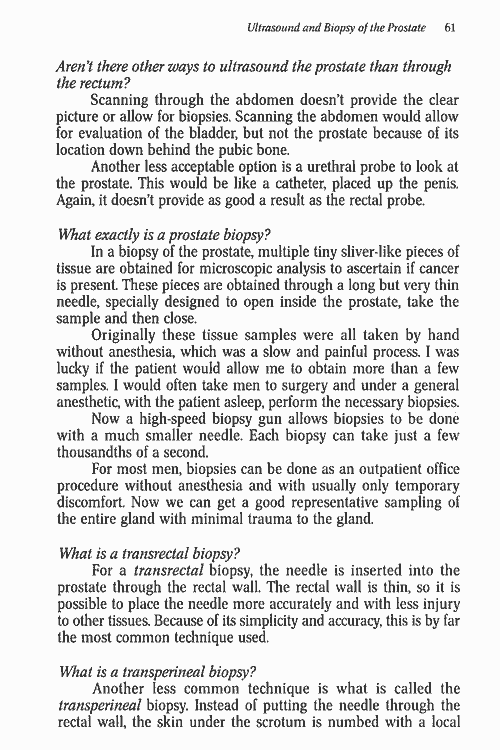 scan of page 61 of Sheldon Marks book Prostate and Cancer