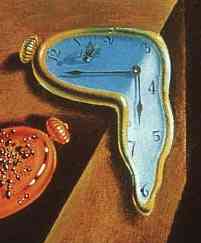 portion of Dali painting, Persistence of Memory