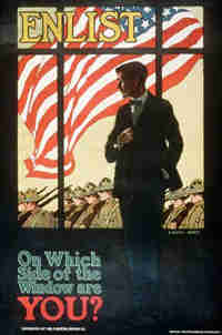 world war one enlistment poster 
