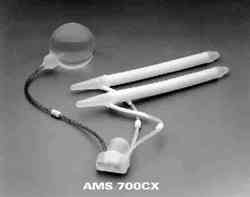 photo showing inflatable rods with bulb and tubing