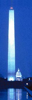 Washington DC Monument at night