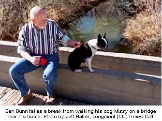 Ben with his dog Missey
